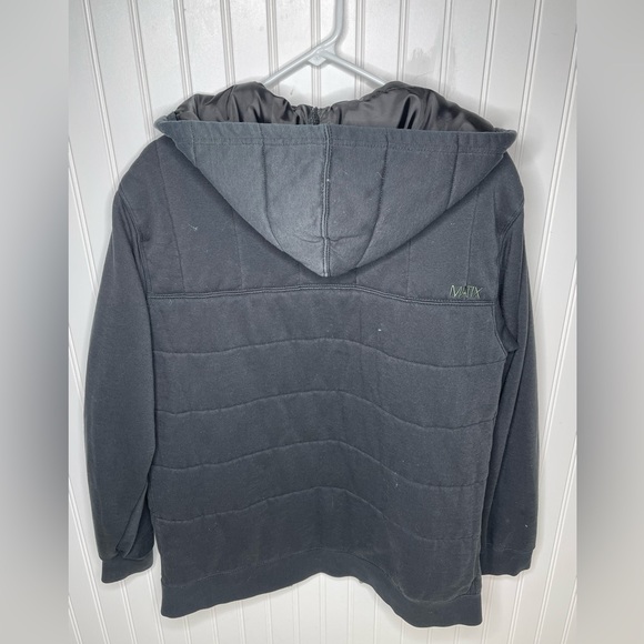 Matix Mens Medium Black insulated coat. BAD ZIPPER!!! - Picture 4 of 4